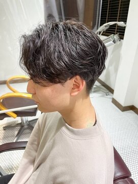 ブリランチン アイチダイガクマエ(Brilliantine Aichidaigakumae) 韓国風センターパート×骨格補正パーマ☆