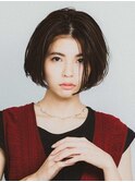 外ハネボブ/美髪のススメ/韓国マッシュ/ブルーブラック/髪質改善