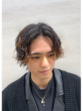 ヒロギンザ 御徒町店(HIRO GINZA) ミディアムウルフ メンズパーマ