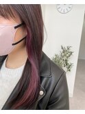 【Fumiya】韓国風スモーキーピンク×イヤリングカラー