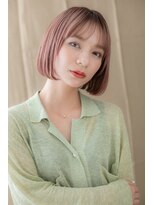 カバーヘア ブリス 戸田公園西口店(COVER HAIR bliss)&nbsp;外国人風ベビーピンクベージュ大人ボブ311Y戸田公園20代30代40代
