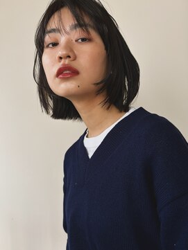 ウェルク(welc) イメチェンスタイルハッシュカット似合わせカットレッドブラウン