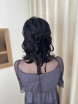 ソノ(sono)&nbsp;ボブアレンジ　アップ　ハーフアップ　参列ヘア