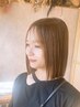 【自然な仕上り】カット+酸性ストレート 