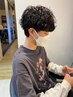 メンズカット+ツイストスパイラルパーマ　