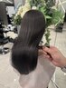 艶髪カット＋髪質改善ストレート＋高濃度保湿クイックTR