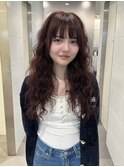 ★似合わせカット透明感カラースタイルピンクカラー