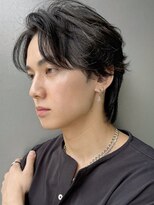 トルネード(TORNADO)&nbsp;ツーブロックセンターパート メンズパーマ かきあげ A0519