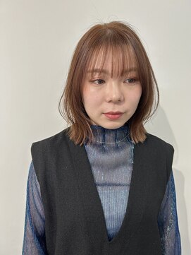 ディッシィ 立川(D'ICI) "CHIHIRO"暖色ベージュ×ボブレイヤー