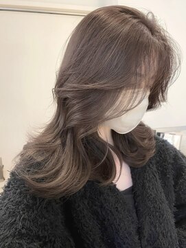 ディモアンド 表参道(Dimo&) x透明感カラー/イメチェン/ホワイトブロンド/外ハネボブ/美髪