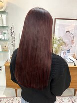 ヘアー アイス カンナ(HAIR ICI Canna)&nbsp;20代30代40代ピンクアッシュ髪質改善カラー艶感ストレート
