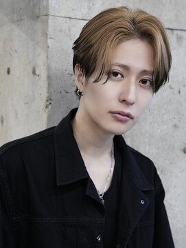 サンクマーケット 渋谷(cinq MARKET) 韓国メンズアッシュグレージュカラーシースルーマッシュシルバー