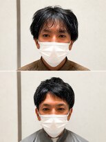 リライブ 名古屋(RELIVE) 20代30代40代M字アップバングメンズショート名古屋国際センター