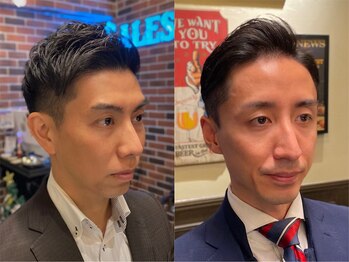 バレス 田町(BALES)の写真/[最終受付平日20:30/個室]メンズの髪を10年以上担当したプロが提案する黄金比率のビジネスヘア[田町/芝浦]