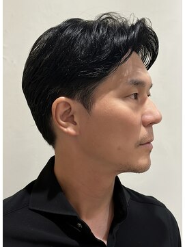 ヨシザワインク プレミアム 横浜 桜木町店(YOSHIZAWA Inc. PREMIUM) 韓国風ナチュラルアップバングメンズビジネススタイル