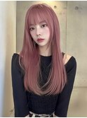 透明感カラー姫カットワンホンレイヤー韓国風パーマグレージュ☆
