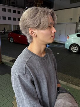 chica men's グレージュカラー/センターパート