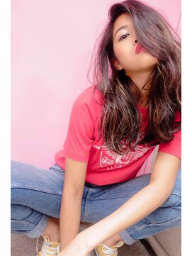 ランプ ヘアー(lamp hair) 【lamp hair】外国人風/無造作ウェーヴ/ハイライト