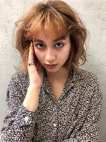 アスター(astar)&nbsp;【Astar】ハイトーンカラー フラットボブデジタルパーマ