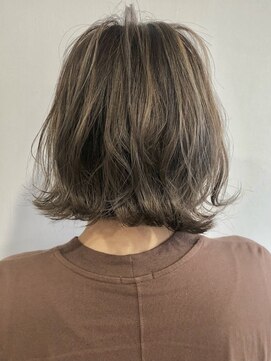 スティル ヘアアンドアイラッシュ(STILL hair&eyelash) 【STILLが叶える‥】ミニボブ☆ハイライトベージュ