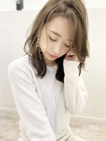 マリアバイアフロート(Maria by AFLOAT)&nbsp;シースルーバングダブルバングで小顔なブランジュセミディ