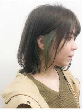 マルクラフ(hair shop Marque Laugh) アッシュベージュカーキインナー