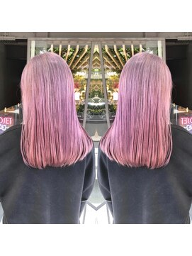 トルネード(TORNADO) 外国人風韓国風ハイトーンカラー　ピンクアッシュ　ヨシンモリ