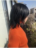 ブルージュのミディアムウルフスタイル