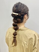 エイム ヘアメイク 横川店(eim HAIR MAKE)&nbsp;編みおろしアレンジ
