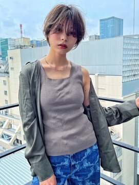 アヴァロン(AVALON) 絶壁解消/ひし形/前下がり/大人ショートボブ/30代/40代★猪狩★