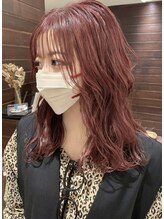 ジャム(Jam) 切りっぱなしロブ×可愛くピンクカラーに★中村大輔