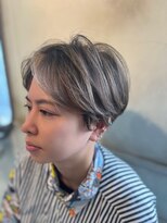 ラファンジュ ヘアー(Rohange hair) 【Rohange】ハイトーンデザインカラー×ショート