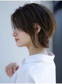 前髪なし外はねウルフボブ20代30代40代【AIN.表参道】川原大地