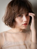 カバーヘア ブリス 大宮西口(COVER HAIR bliss)&nbsp;カーキベージュくせ毛風Aラインボブパーマv大宮20代30代40代!