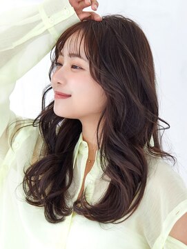 ラフィス ヘアー パーク 枚方2号店(La fith hair park) 【over hair】マロンブラウン×ウェーブヘア