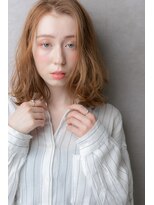 カバーヘア ブリス 北浦和(COVER HAIR bliss)&nbsp;外国人風ゆるふわカールかきあげボブパーマ309X北浦和10代20代