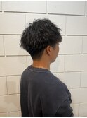 スペインカールメンズカット/ツイストパーマ/ニュアンスパーマ