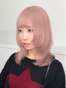 サンク 原宿 表参道(cinq) ダブルカラーミルクティーベージュピンクラベンダーベージュ20代