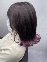 ジエクト カナウ(The Ect canow)&nbsp;エンドカラー/裾カラー/パープル/韓国風/クラゲヘアー