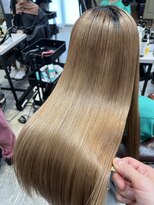 アディクト イースト 東陽町東口(addict EAST)&nbsp;髪質改善カラー＿ミルクティーブラウン＿ロング［東陽町駅］