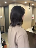ラベンダーブラウン/ミディアムスタイル/艶髪/艶髪カラー/横浜駅