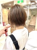 くびれボブ　外ハネボブ　レイヤーボブ　ラベンダーミルクティー