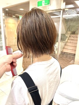 キミトヘアデザインアンドスパ(Kimito Hair design&spa) 韓国風ボブ/髪質改善/艶髪/くびれ/30代/小顔/バーガンディ/ボブ