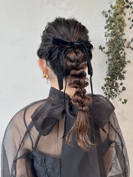 ゼスト 中野店(ZEST) 【zest中野/セイラ】お呼ばれ編みおろしヘア