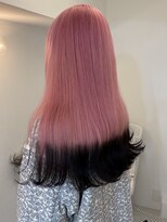 エイチ(H)&nbsp;xブリーチ/ホワイトグレージュ/レイヤーカット/チェリーブラウン