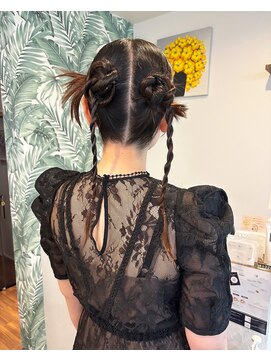 ヒャッカ(hyakka) お団子ツイン×カチモリヘア