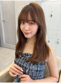 ハイレイヤー/ミディアム・ロング/20代/30代/顔周り・フェイス