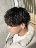 ハイライト/マッシュパーマ/ウルフ/アッシュブラック/八王子駅