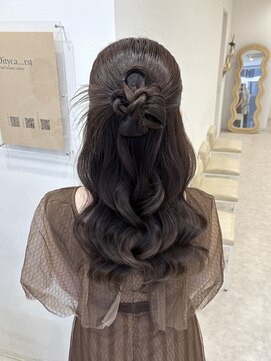 カチモリハーフアップ♪