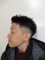 メリケンバーバーショップ トーキョー(MERICAN BARBERSHOP TYO)&nbsp;パーマアップバングスパイキーショート